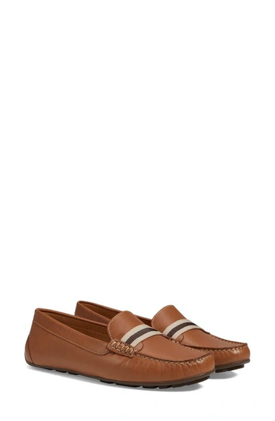 Marc Joseph New York Mulberry Stripe Loafer In Tan Napa