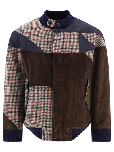 Shop Baracuta "four Climes Patchwork" Jacket In Brown