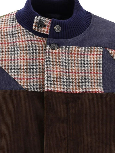Baracuta Patchwork Jacket In Brown
