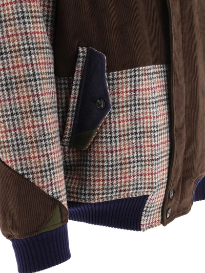 Baracuta Patchwork Jacket In Brown