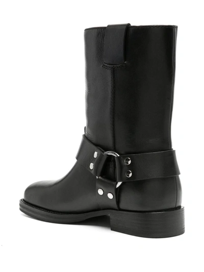 Shop Tory Burch Double T Boots In Black