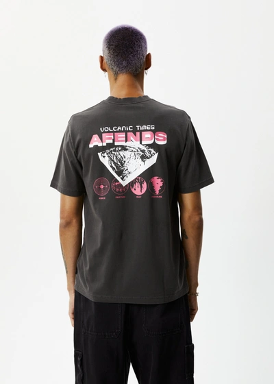 Shop Afends Graphic Retro  T-shirt In Black