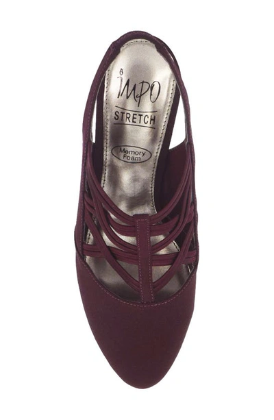 Shop Impo Vail Slingback Pump In Burgundy