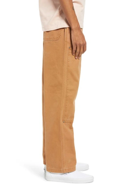 Shop Dickies Double Front Duck Canvas Pants In Stonewashed Brown Duck