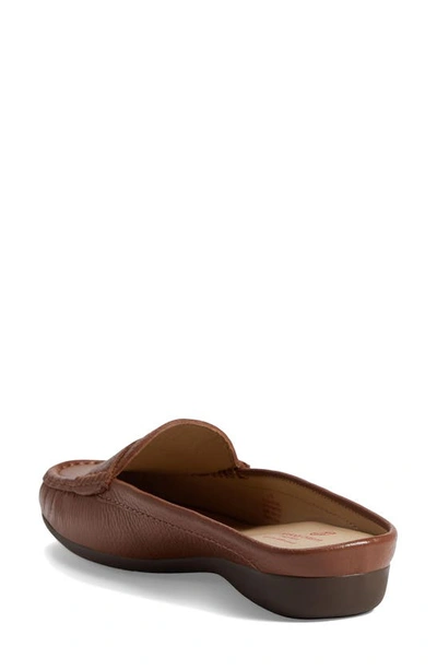 Marc Joseph New York Union Penny Loafer Mule In Cognac Grainy