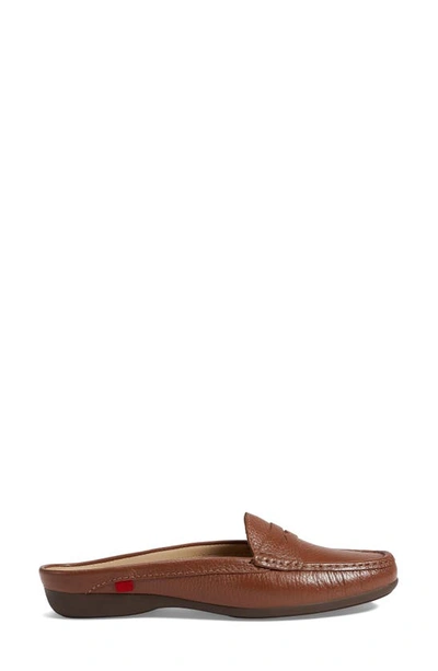 Marc Joseph New York Union Penny Loafer Mule In Cognac Grainy