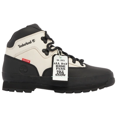 Shop Timberland Mens  Euro Hiker In White/black/teal