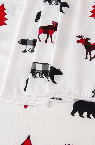 Woven & Weft Turkish Cotton Lodge Sheet Set In Checkered Moose
