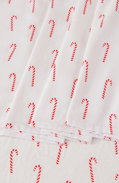 Woven & Weft Turkish Cotton Lodge Sheet Set In Candy Canes