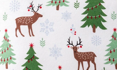 Woven & Weft Turkish Cotton Lodge Sheet Set In Deer Trees Snow