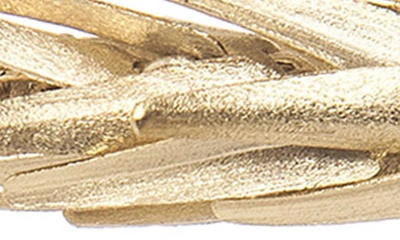 Rivka Friedman 18k Gold Plated Textured Drop Earrings In 18k Gold Clad