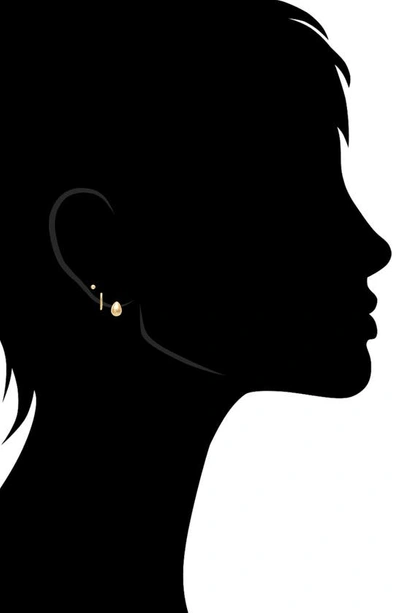 Shop Rivka Friedman Set Of 3 Stud & Huggie Hoop Earrings In 18k Gold Clad