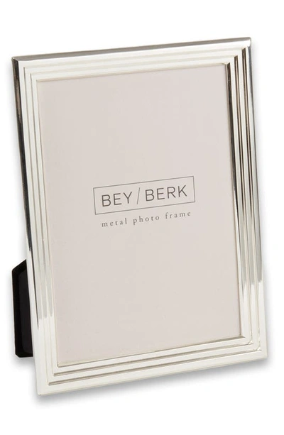 Shop Bey-berk Lance Picture Frame In Silver