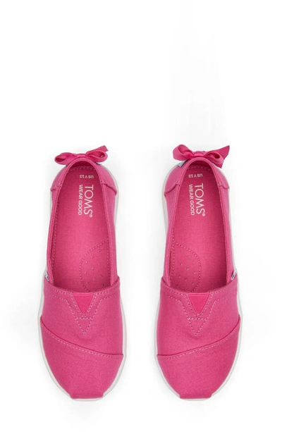 Shop Toms Alpargata Slip-on Sneaker In Dark Pink