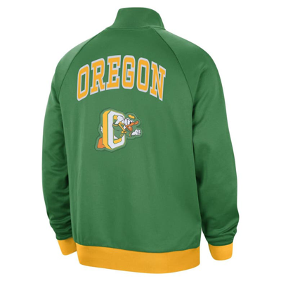 Shop Nike Green/yellow Oregon Ducks Special Game Alternate Full-zip Track Jacket