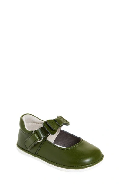 Shop L'amour Kids' Ava Bow Mary Jane In Green