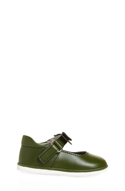 Shop L'amour Kids' Ava Bow Mary Jane In Green
