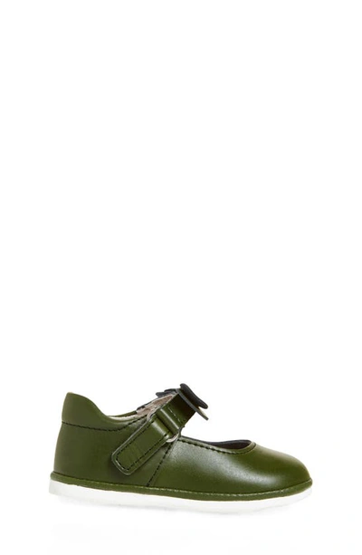 L'amour Kids' Ava Bow Mary Jane In Green