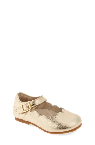 Shop L'amour Kids' Sonia Mary Jane Flat In Gold