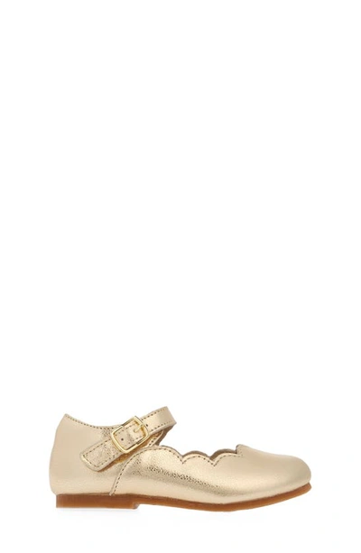 L'amour Kids' Sonia Mary Jane Flat In Gold