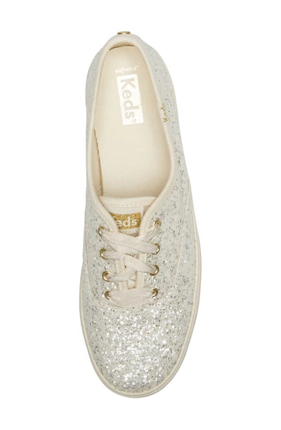 Keds Champion Glitter Sneaker In Cream