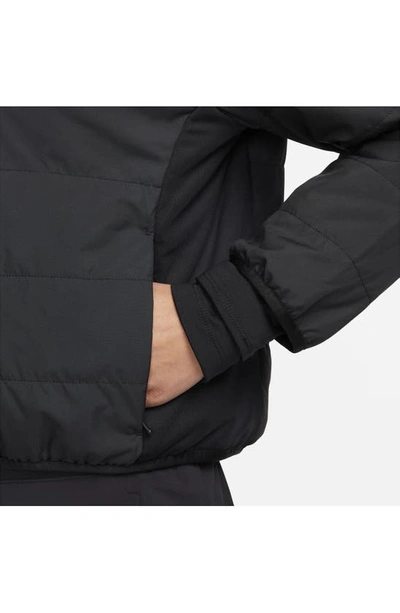 Shop Nike Therma-fit Swift Running Jacket In Black