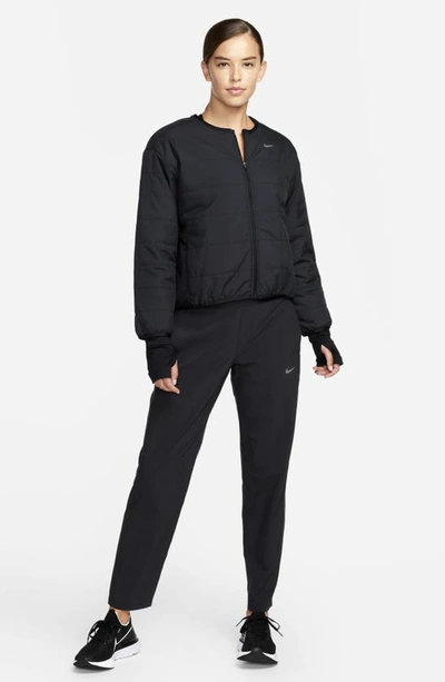 Shop Nike Therma-fit Swift Running Jacket In Black