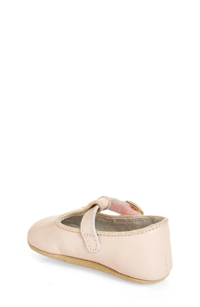 L'amour Evie T-strap Crib Shoe In Pink