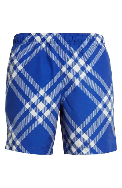 Shop Burberry Check Swim Trunks In Knight Ip Check
