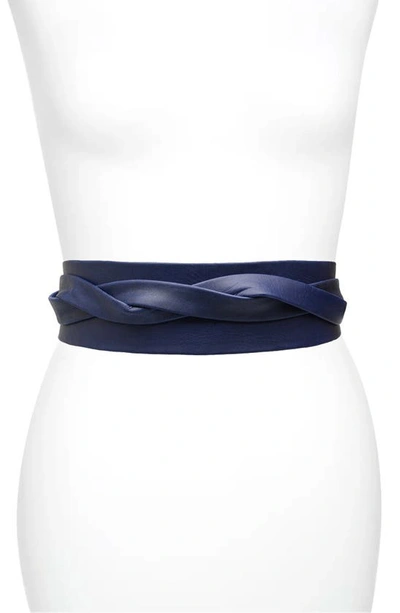 Shop Ada Classic Wrap Belt In Marine