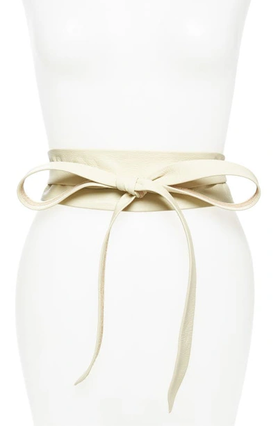 Shop Ada Classic Wrap Belt In Cream