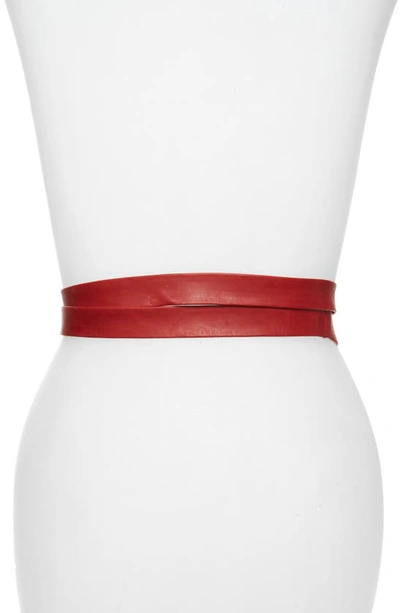 Ada Classic Wrap Belt In Upsdell Red
