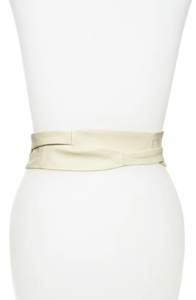 Shop Ada Classic Wrap Belt In Cream