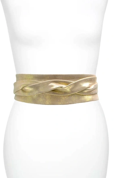 Shop Ada Classic Wrap Belt In Gold