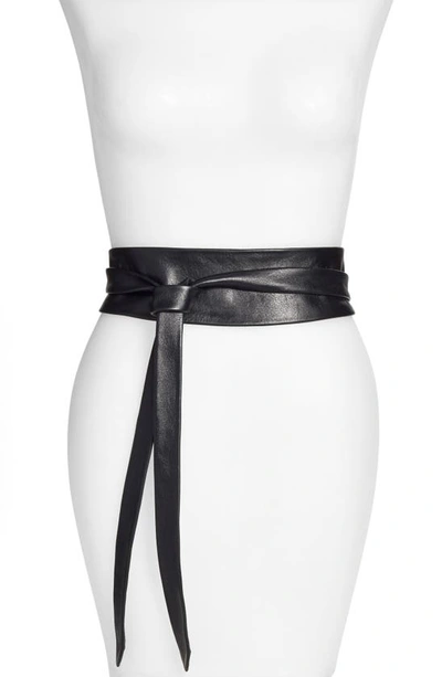 Shop Ada Classic Wrap Belt In Black