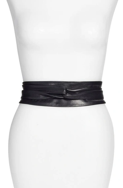 Shop Ada Classic Wrap Belt In Black