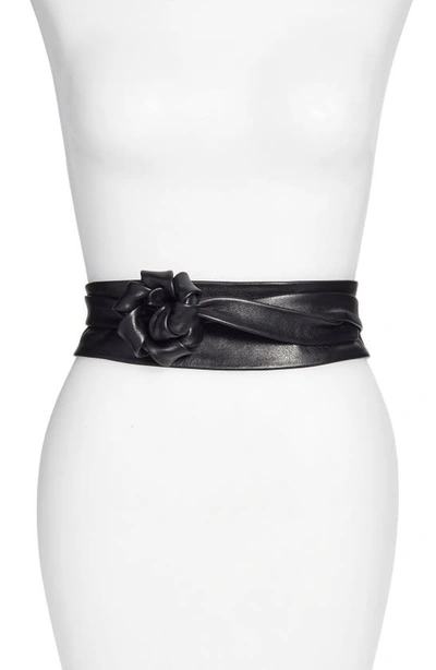 Shop Ada Classic Wrap Belt In Black