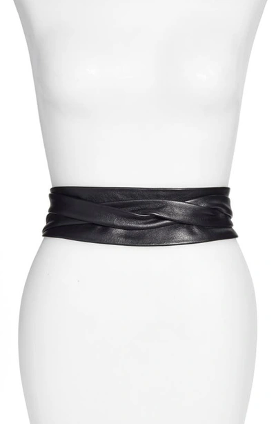 Shop Ada Classic Wrap Belt In Black