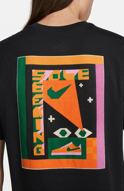 Shop Nike Quilt Appliqué Graphic T-shirt In Black