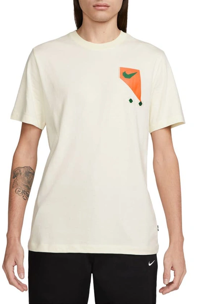 Shop Nike Quilt Appliqué Graphic T-shirt In Coconut Milk