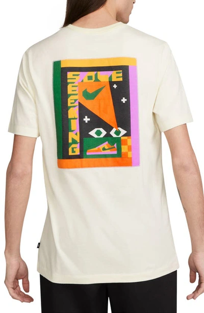 Shop Nike Quilt Appliqué Graphic T-shirt In Coconut Milk