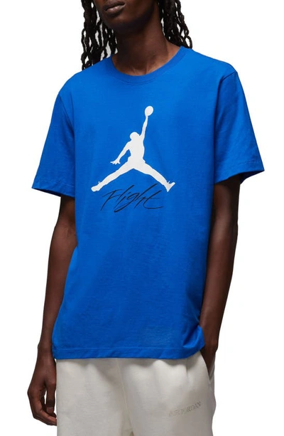 Shop Jordan Jumpman Flight Graphic T-shirt In Game Royal/ White