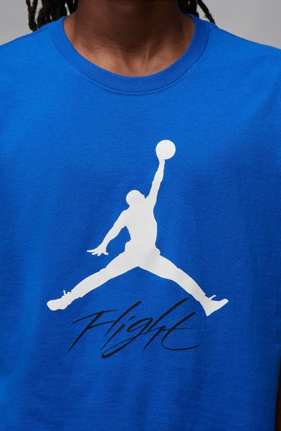 Shop Jordan Jumpman Flight Graphic T-shirt In Game Royal/ White