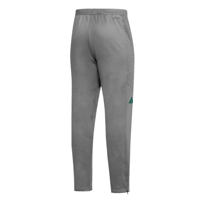 Shop Adidas Originals Adidas  Gray Miami Hurricanes 2023 Travel Aeroready Tapered Pants