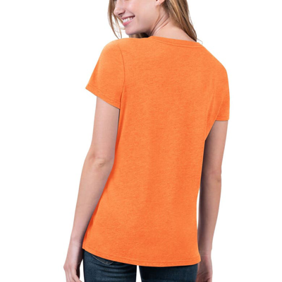 Shop G-iii 4her By Carl Banks Heathered Orange Denver Broncos Main Game T-shirt