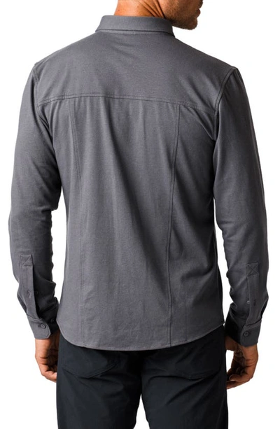 Western Rise X Performance Cotton Blend Button-down Shirt In Concrete