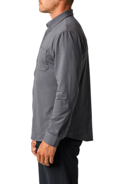 Western Rise X Performance Cotton Blend Button-down Shirt In Concrete