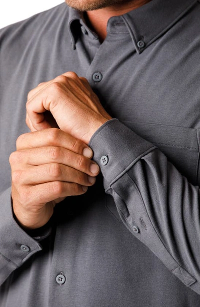 Western Rise X Performance Cotton Blend Button-down Shirt In Concrete