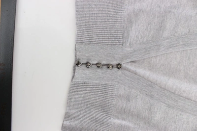 Shop Cavalli Cropped Virgin Wool Cardigan In Chic Women's Gray