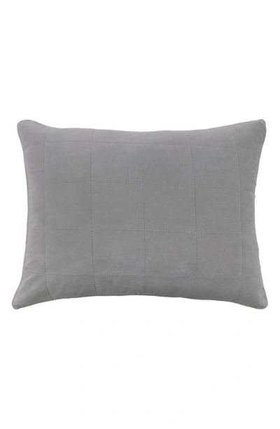 Shop Pom Pom At Home Amsterdam Velvet Cotton Big Pillow In Shore Blue